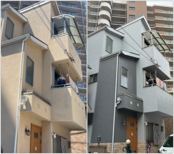 大阪市 外壁屋根塗装 リコテック 施工事例